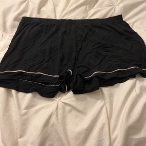 SUPER COMFY black with pink trim pj shorts, size medium